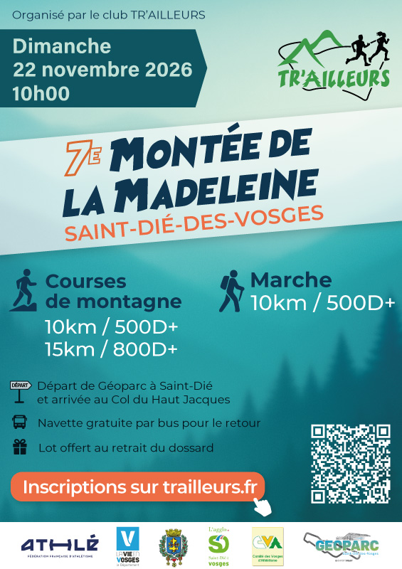 Flyer Montée de la Madeleine 2026